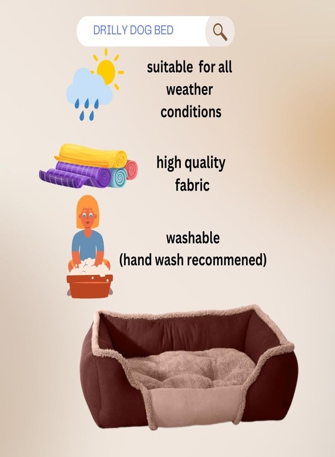 DRILLY First Class Fur XXL Dog Bed for Extra Large Dogs Washable-Orthopedic Big Dog Beds | Big Breed | | Giant Human Dog Bedt^ (XXL) - Image 5